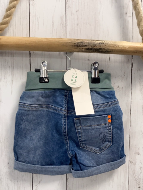neu S´Oliver  Shorts  Gr. 80  blau Jeans Kakteen kiwi Bund 