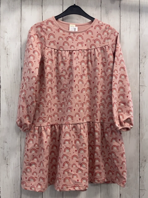Alana  Kleid  Gr. 128  hellrosa bunte Bögen Herzen 