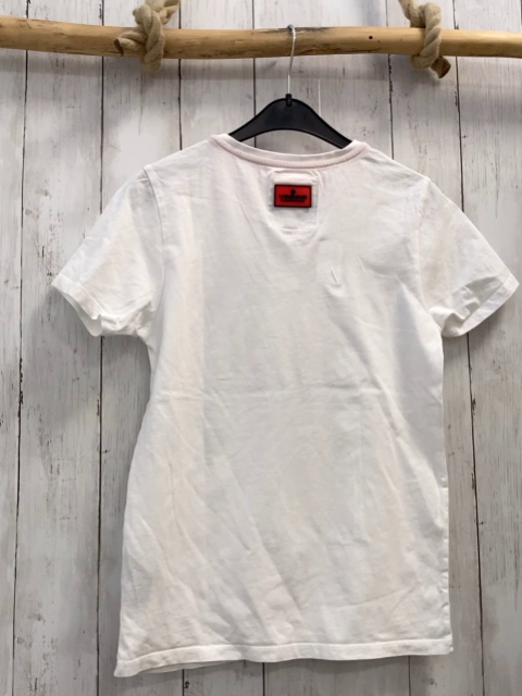 Vingino  T-Shirt  Gr. 152  weiß buntes Bild Schrift 