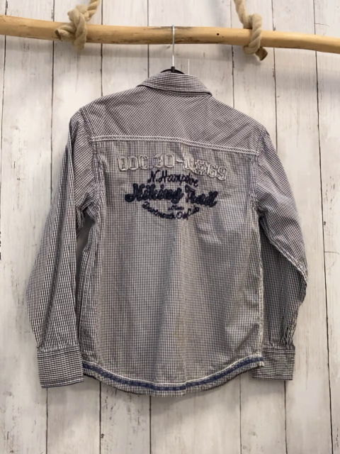 S´Oliver  Hemd  Gr. 128  blau weiß kariert 