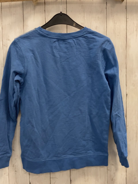 Mini Boden  Pullover  Gr. 152  blau bunte Eulen
