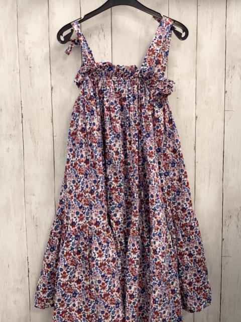 Next  Kleid  Gr. 152  weiß blau rosa rot Blumen 