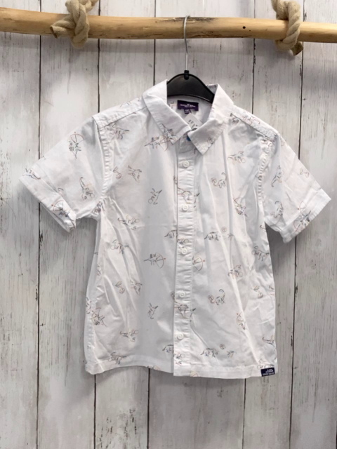 Sergent Major  Sommerhemd  Gr. 104  weiß bunte Tiere 