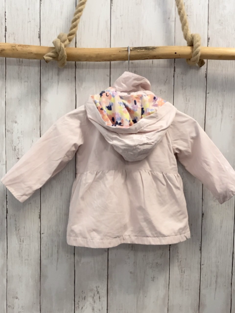 2tlg Sergent Major  Jacke  Gr. 80  rosa gestickte Blumen mit Innenweste 