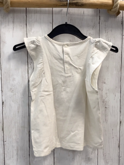 Sergent Major  T-Shirt  Gr. 110  creme Mädchen auf Fahrrad Rüschenärmel 