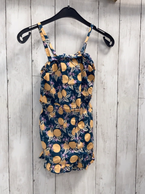 Sergent Major  Playsuit  Gr. 116  petrol Oragen bunte Blätter 