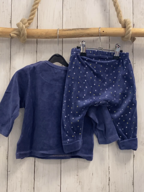 2tlg  Pullover + Leggings  Gr. 74  blau Nicky Elefant Sterne 
