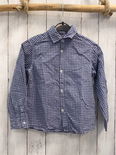 H&M  Hemd  Gr. 122  blau schwarz weiß kariert 