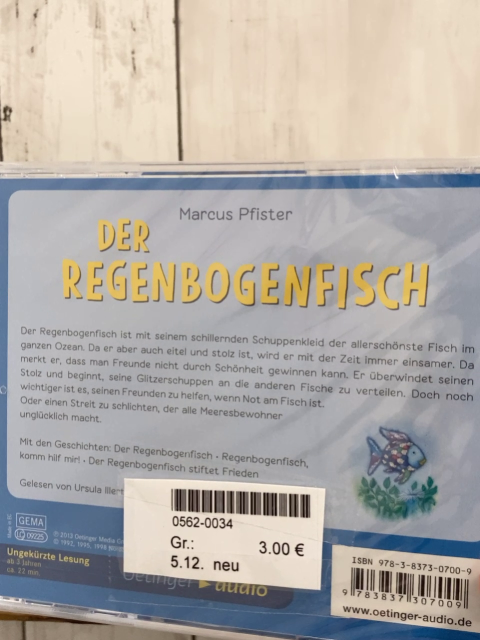 neu  CD Der Regenbogenfisch 