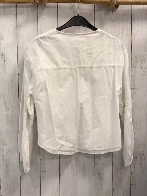 Zara  Bluse  Gr. 158/164  weiß Lochstickerei 