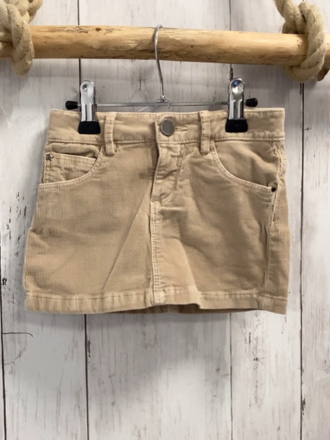 Zara  Rock Gr. 98  sand Kord Bund verstellbar 