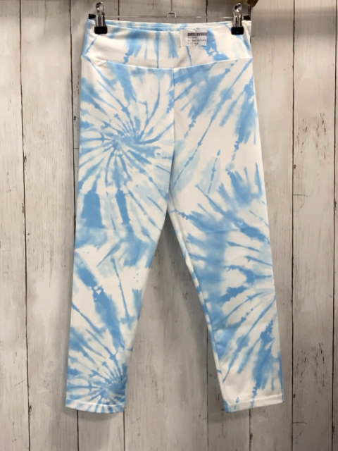 Zara  Sportleggings  Gr. 146/152  weiß hellblauer Druck