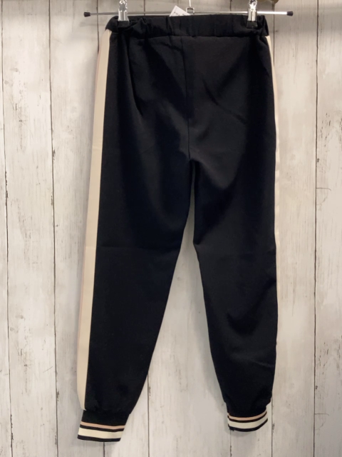 Zara  Hose  Gr. 140  schwarz creme rosa Seitenstreifen 