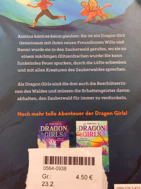   Buch Dragon Girls Azmina, der Golddrache 