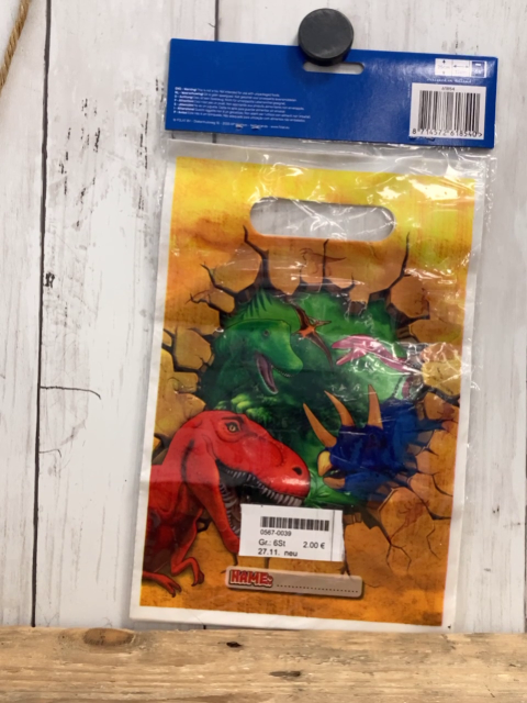 neu  Geschenktüten  6 Stück   Dinos