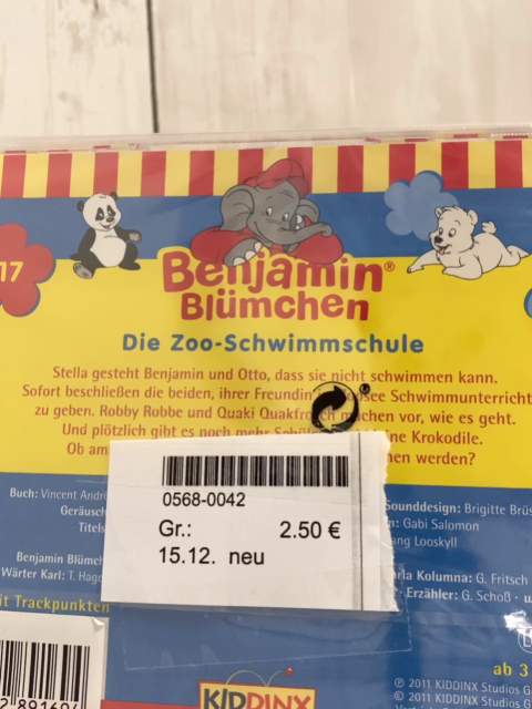 neu  CD Benjamin Blümchen Die Zoo-Schwimmschule 