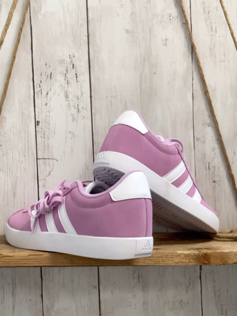 neu Adidas  Schuhe  Gr. 36 2/3   rosa weiße Streifen + Sohle NP 49,99 € 
