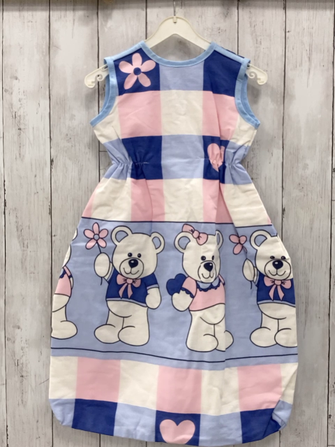 neu Julius Zöllner  Schlafsack Gr. 70cm  weiß rosa blaue hellblaue Quadrate mit Bären und Blumen 