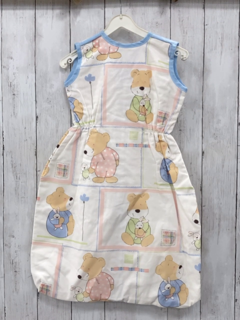 neu Julius Zöllner  Schlafsack Gr. 70cm  weiß hellblauer Bund Bären 