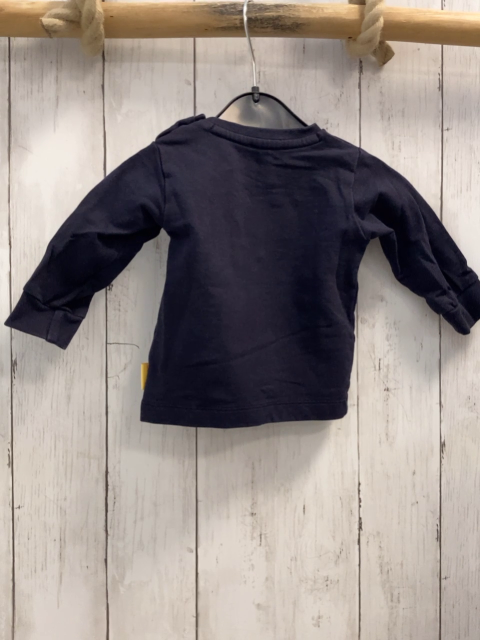 Steiff Pullover  Gr. 62  blau Plüschbärenkopf 