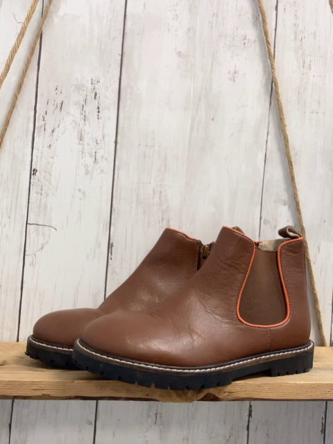 Mini Boden  Boots  Gr. 32  braun orsange Bund 