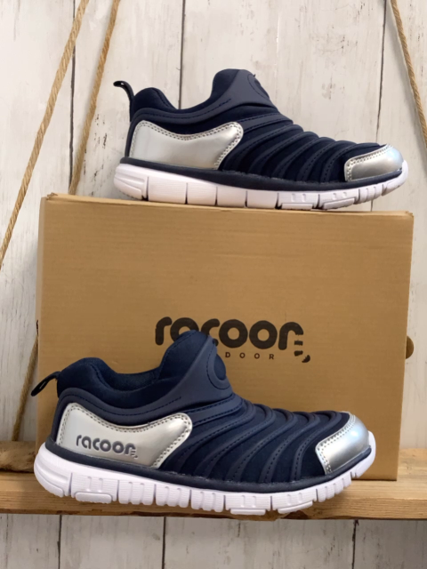 neu Racoon  Schuhe  Gr. 32  blau silber Kappe + Seitenteile weiße Sohle 