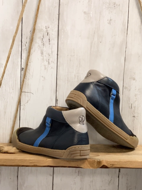 neu Phister + Philina  Schuhe  Gr. 32  blau braune Kappe graue Ferse 