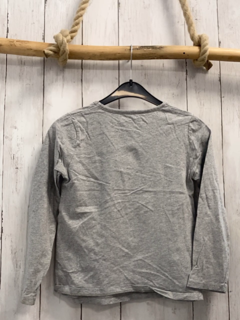 Mini Boden  Langarmshirt  Gr. 128  hellgrau buntes Eichhörnchen 