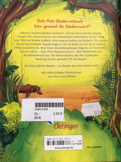   Buch Der kleine Räuber Rapido 