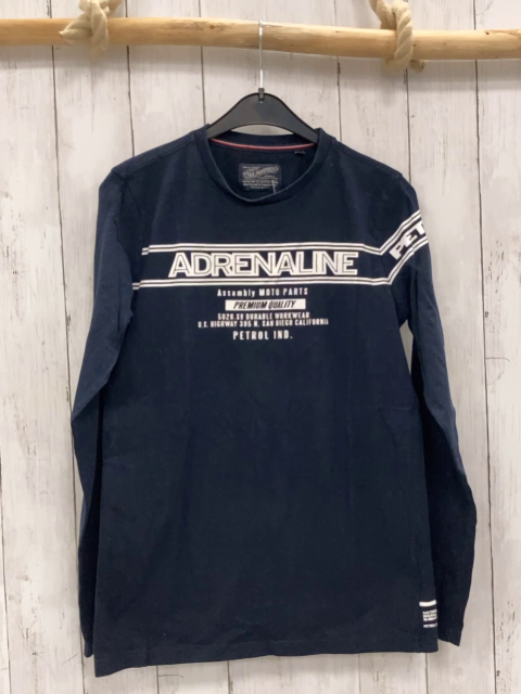 Petrol Industries  Langarmshirt  Gr. 158/164  blau weiße Schrift 