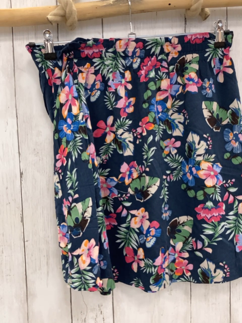 Esprit  Rock Gr. 34  blau bunte Blumen 