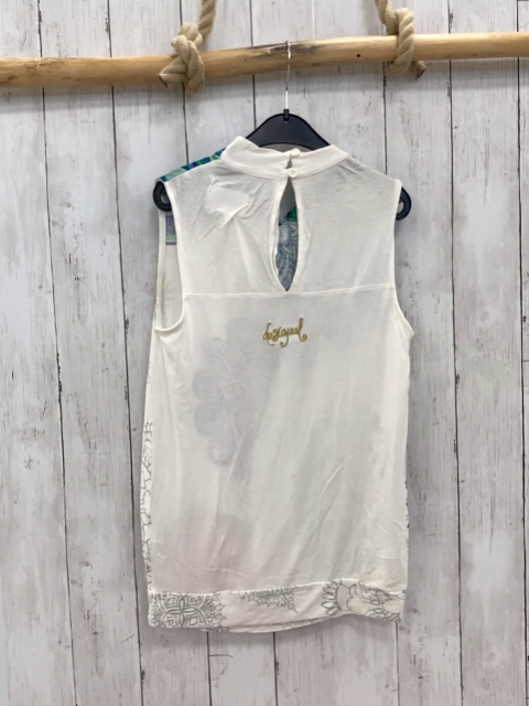 Desigual  T-Shirt  Gr. 158/164  weiß bunte + hellgrauer Blumendrck