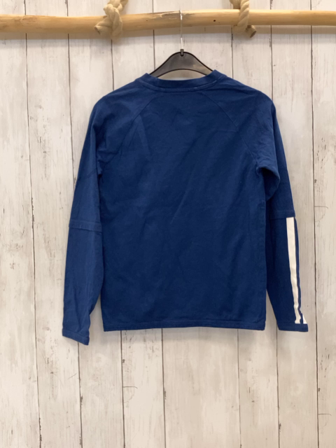 Jack & Jones  Langarmshirt  Gr. 140  blau weiße Schrift+  Streifen 