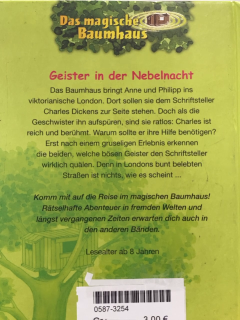 Magisches Baumhaus  Buch Geister in der Nebelnacht 