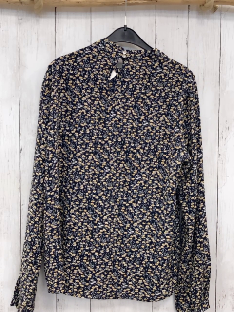 Only  Bluse  Gr. 38  blau beige hellbraune Blumen 