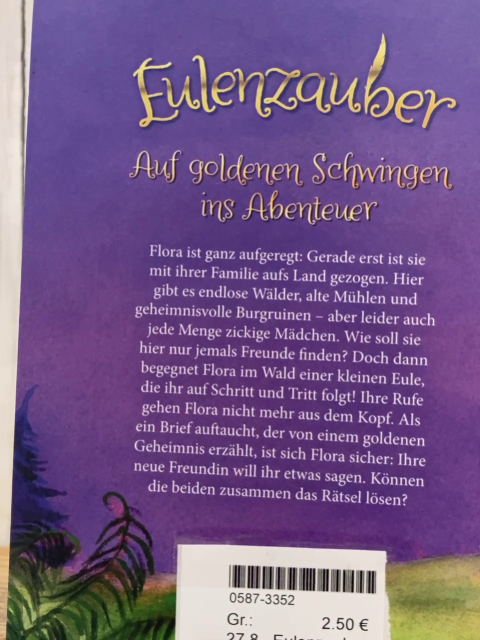 Eulenzauber  Buch Ein goldenes Geheimnis 