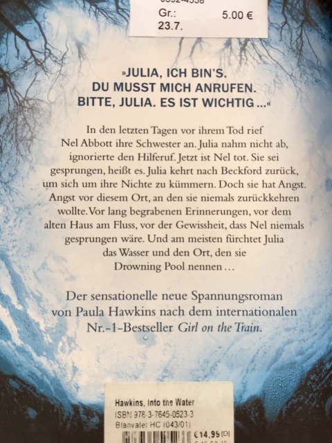  Taschenbuch Into the Water