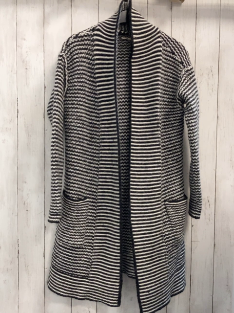 esprit Strickmantel Gr. S schwarz weiß 30 % Wolle