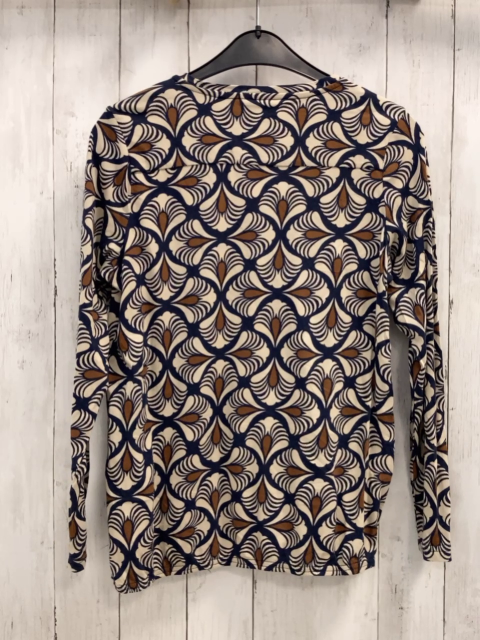 Soyaconcept  Langarmshirt  Gr. 158/164  beige blau brauner Druck 
