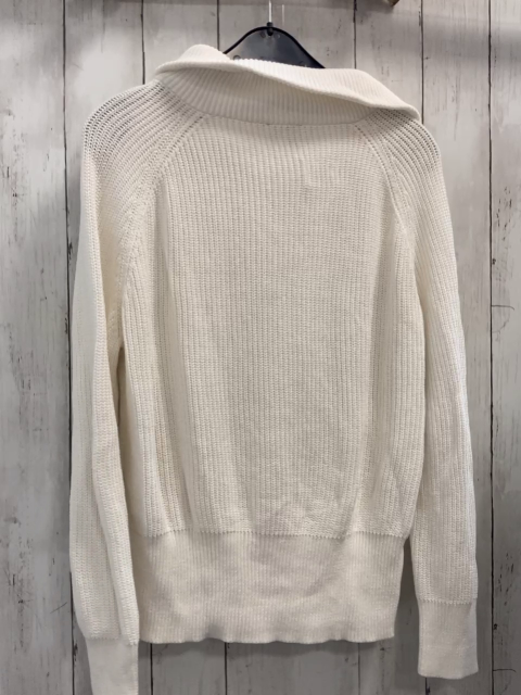 Taifun  Pullover  Gr. M weiß Strick Reißverschluss 