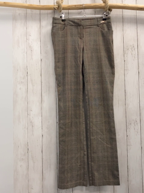 Bruno Banani Hose Gr. 34  braun grau rosa kariert