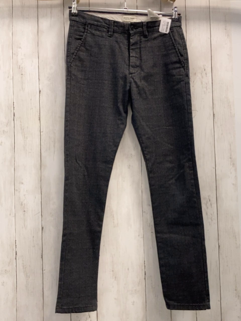 Jack & Jones Hose Gr. 29/32  grau blau ocker kariert