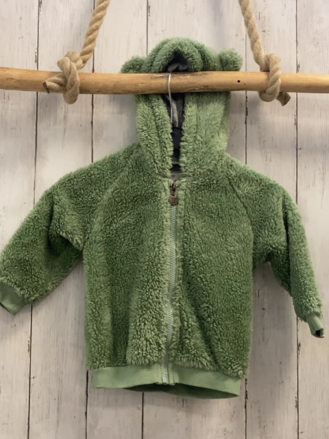 Sterntaler  Plüschjacke  Gr. 86  grün Kapuze mit Ohren 