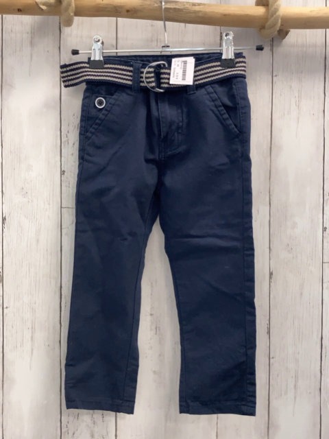 Orchestra  Hose  Gr. 98  blau mit blau hellgrau gestreiftem Gürtel 