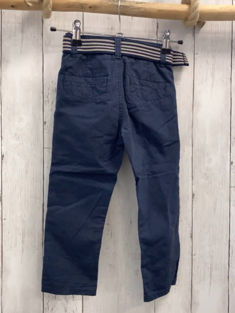 Orchestra  Hose  Gr. 98  blau mit blau hellgrau gestreiftem Gürtel 