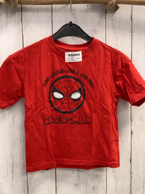 Marvel  T-Shirt  Gr. 104  rot Spidlerman mit Pailetten 
