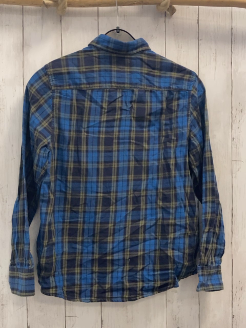 Tom Tailor Hemd Gr. 152  blau ocker hellblau kariert