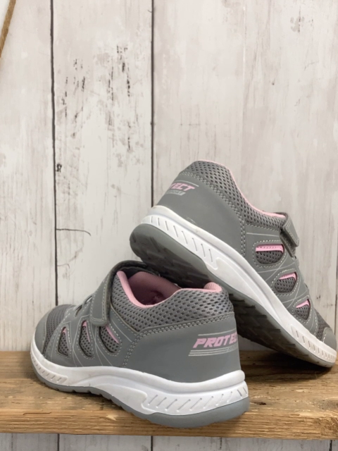   Schuhe  Gr. 32  grau rosa Schrift + Bund 