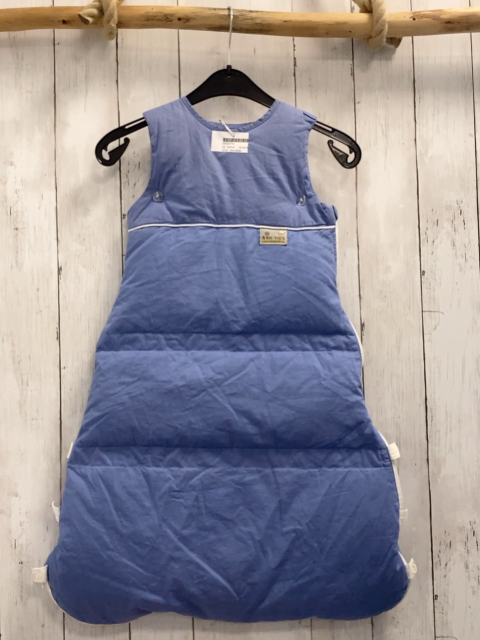 Aro-Kids  Daunenschlafsack Gr. 80cm  hellblau weißer Reißverschluss