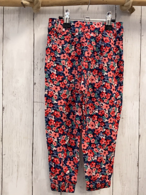 H&M Hose Gr. 92  blau rot grüne Blumen